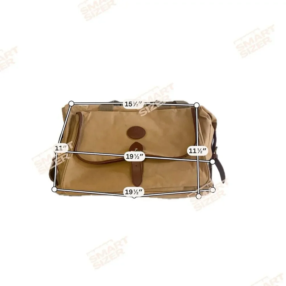 Vintage Polo Ralph Lauren Safari Traveler Canvas & Leather Messenger Bag Khaki *